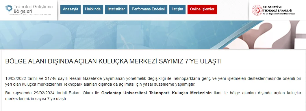 Gaziantep Teknopark Kuluçka Merkezi